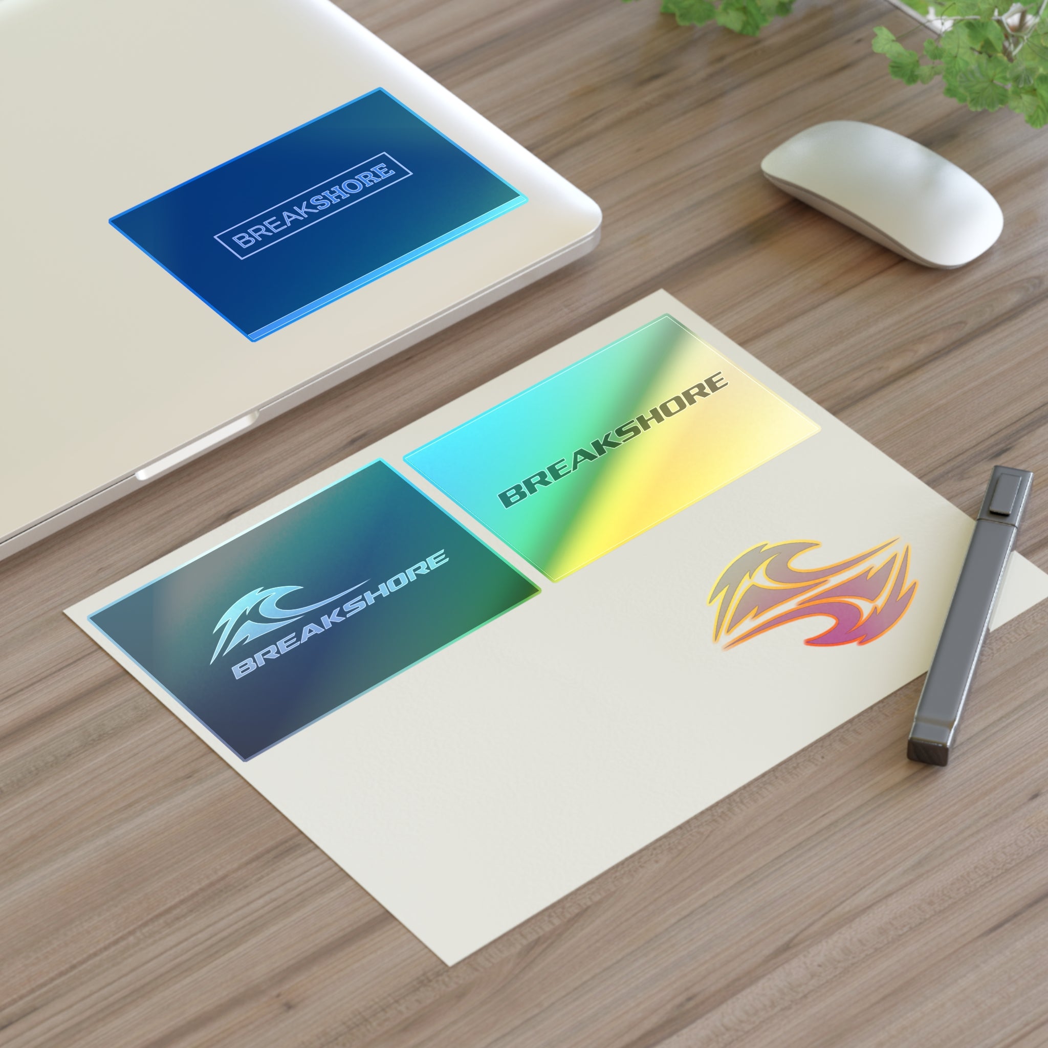 Breakshore Logo Sticker Sheet — Surfboard Wave Decal Pack