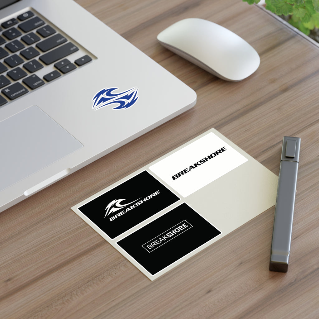 Breakshore Logo Sticker Sheet — Surfboard Wave Decal Pack