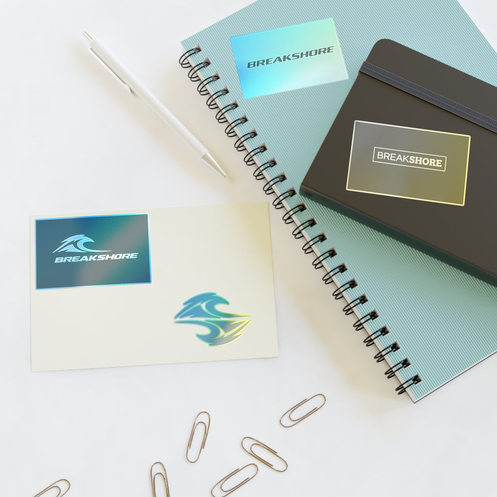 Breakshore Logo Sticker Sheet — Surfboard Wave Decal Pack