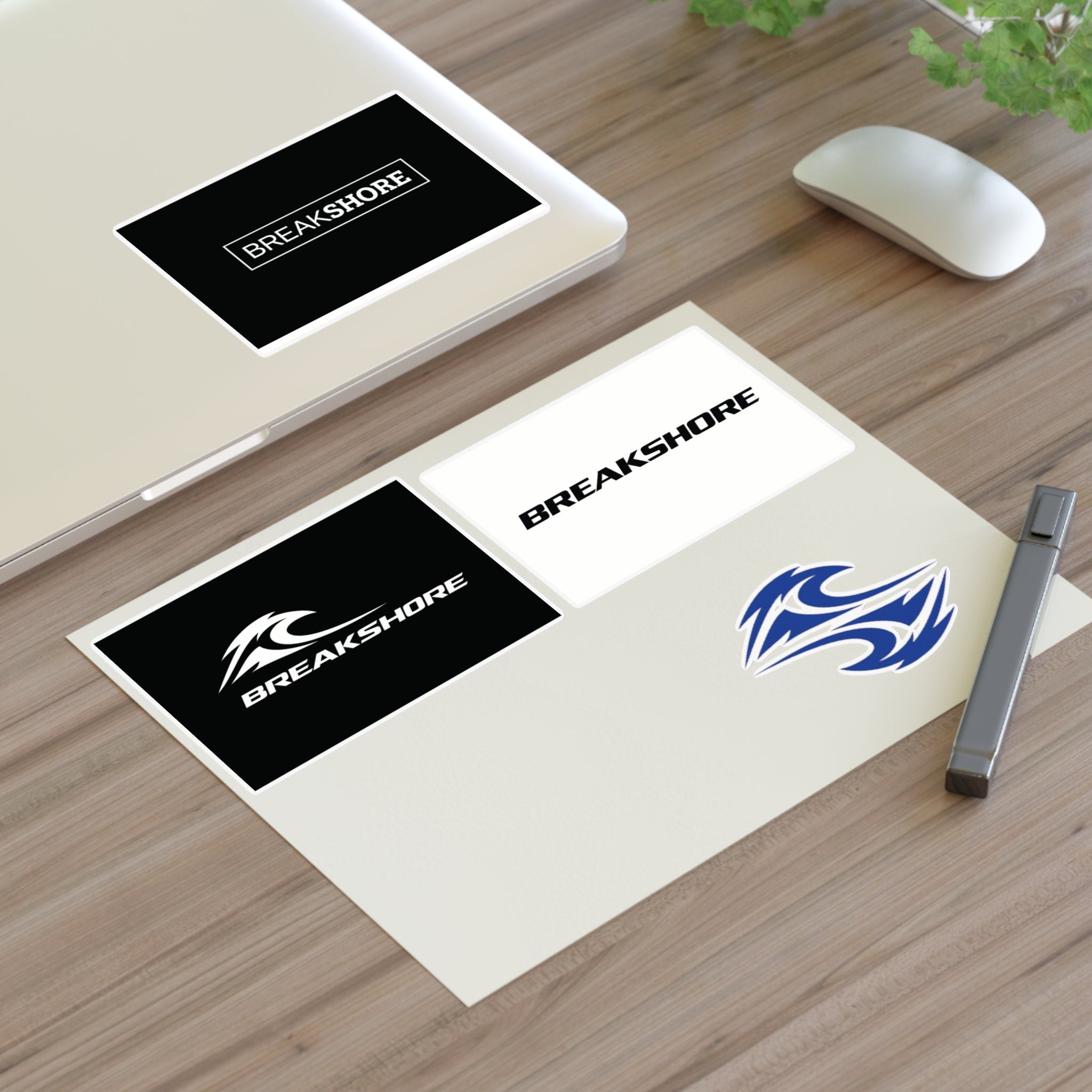 Breakshore Logo Sticker Sheet — Surfboard Wave Decal Pack