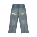 Men’s Vintage Wash Wide Leg Jeans