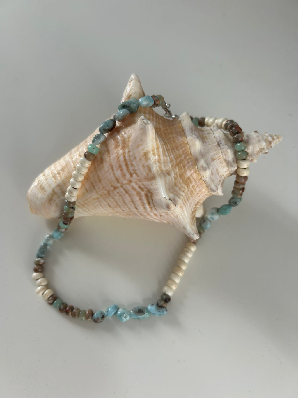 Collier Larimar & Nacre