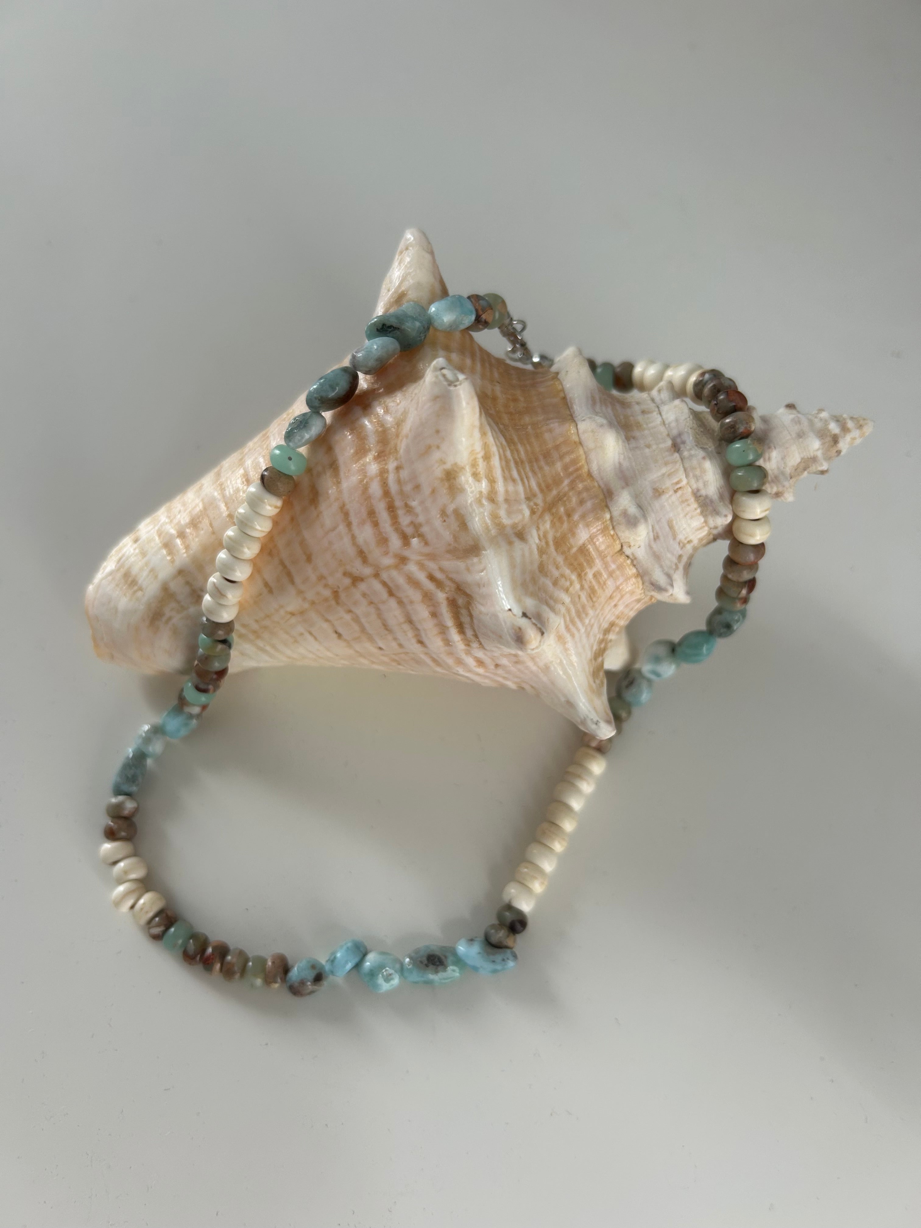 Collier Larimar & Nacre