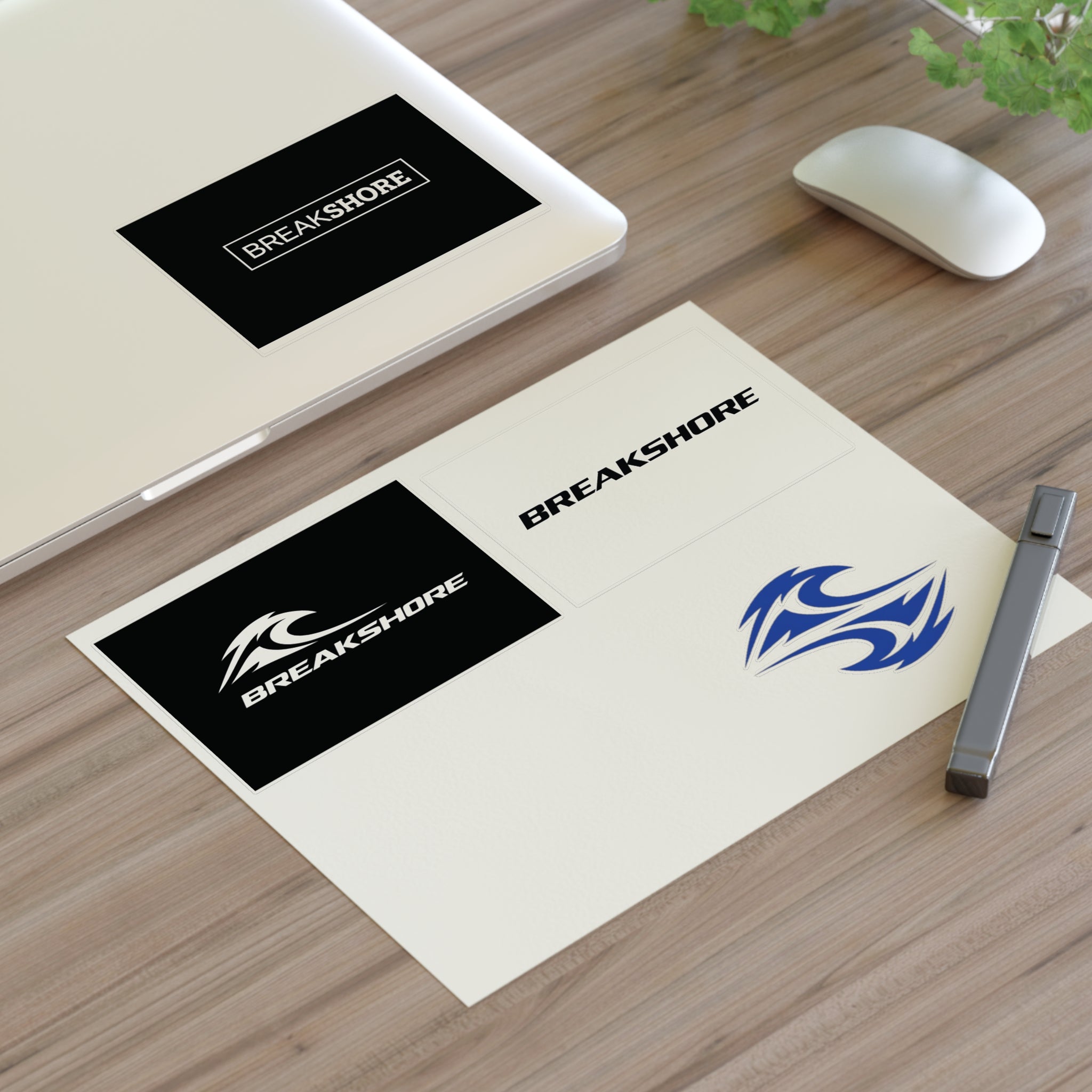 Breakshore Logo Sticker Sheet — Surfboard Wave Decal Pack