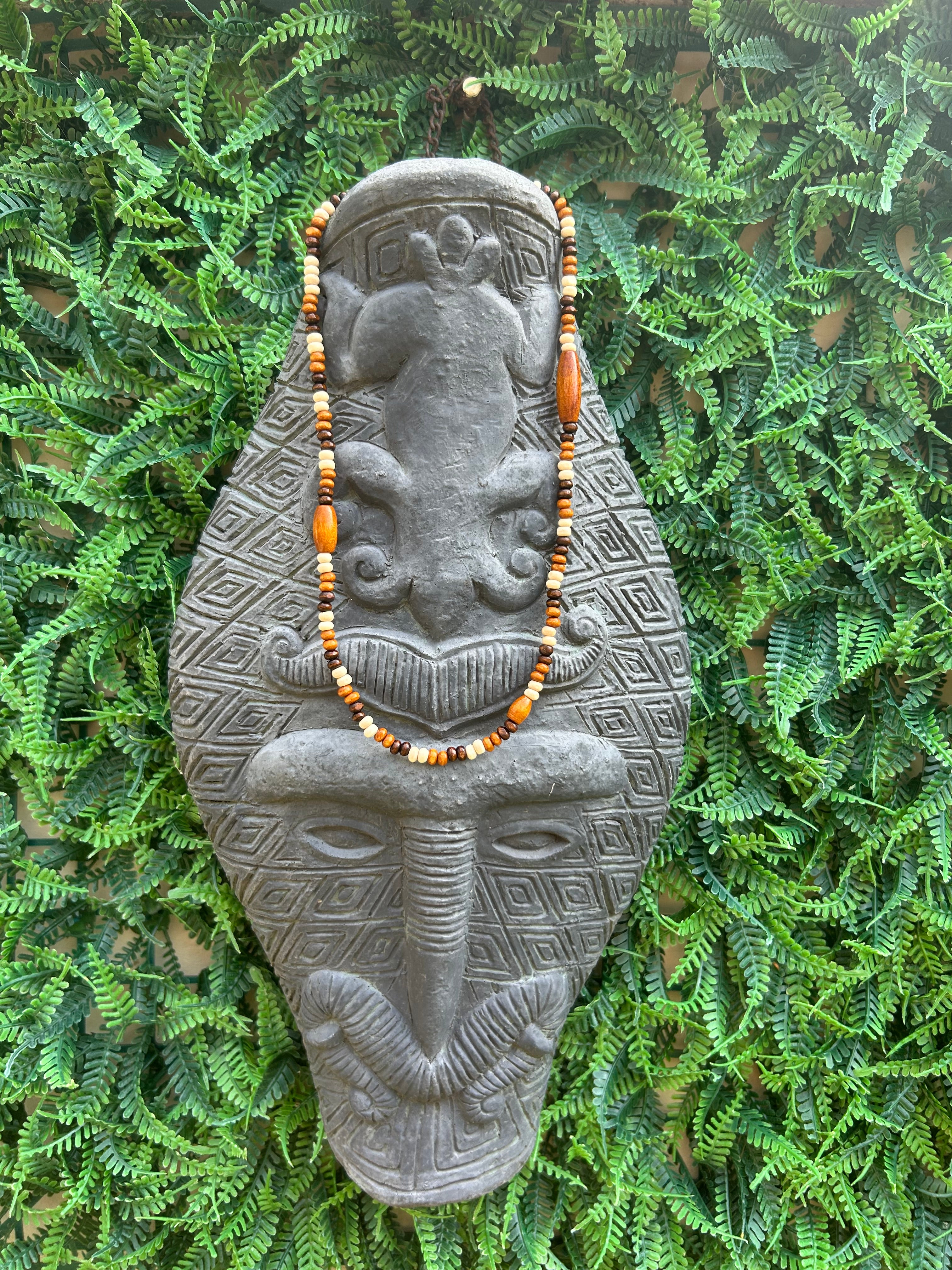 Collier Woodline – Perles de Bois Naturelles